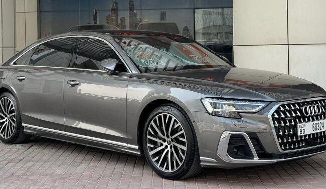 Audi A8 2024 luxury cars for rent at Dubai
